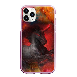 Чехол iPhone 11 Pro матовый Единорог Unicorn Z, цвет: 3D-розовый