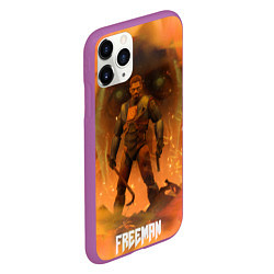 Чехол iPhone 11 Pro матовый FREEMAN GMAN HALF-LIFE Z, цвет: 3D-фиолетовый — фото 2