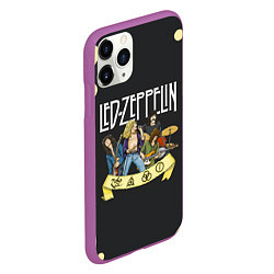 Чехол iPhone 11 Pro матовый LED ZEPPELIN ЛЕД ЗЕППЕЛИН Z, цвет: 3D-фиолетовый — фото 2