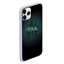 Чехол iPhone 11 Pro матовый Hydra dominatus, цвет: 3D-светло-сиреневый — фото 2