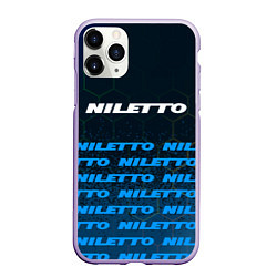 Чехол iPhone 11 Pro матовый Нилетто - Спрей Паттерн