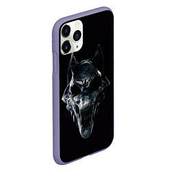 Чехол iPhone 11 Pro матовый Ведьмак Кошмар волка, цвет: 3D-серый — фото 2