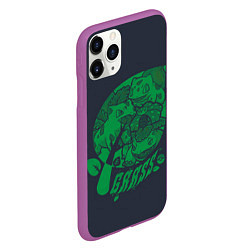 Чехол iPhone 11 Pro матовый Травяные покемоны, цвет: 3D-фиолетовый — фото 2
