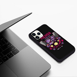 Чехол iPhone 11 Pro матовый Спортзал Фуксии, цвет: 3D-черный — фото 2
