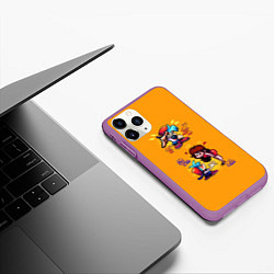 Чехол iPhone 11 Pro матовый Boyfriend and Girlfriend FNF, цвет: 3D-фиолетовый — фото 2