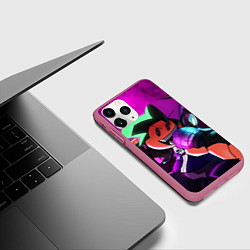 Чехол iPhone 11 Pro матовый Бойфренд Boyfriend FNF, цвет: 3D-малиновый — фото 2