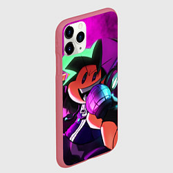 Чехол iPhone 11 Pro матовый Бойфренд Boyfriend FNF, цвет: 3D-малиновый — фото 2