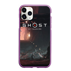 Чехол iPhone 11 Pro матовый Samurai Ghost of Tsushima Z, цвет: 3D-фиолетовый