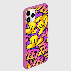 Чехол iPhone 11 Pro матовый ROBLOX РОБЛОКС YEET, цвет: 3D-фиолетовый — фото 2