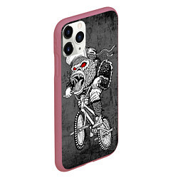 Чехол iPhone 11 Pro матовый Junk Ride, цвет: 3D-малиновый — фото 2