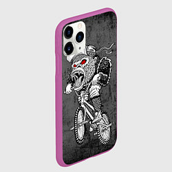 Чехол iPhone 11 Pro матовый Junk Ride, цвет: 3D-фиолетовый — фото 2