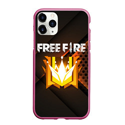 Чехол iPhone 11 Pro матовый FREE FIRE GRAND MASTER, цвет: 3D-малиновый