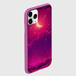Чехол iPhone 11 Pro матовый СКАЗОЧНАЯ НОЧЬ 2 КРАСНЫЙ, цвет: 3D-фиолетовый — фото 2