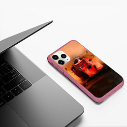 Чехол iPhone 11 Pro матовый Агата Кристи OPIUM, цвет: 3D-малиновый — фото 2