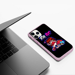 Чехол iPhone 11 Pro матовый Boyfriend and Girlfriend - FNF, цвет: 3D-розовый — фото 2