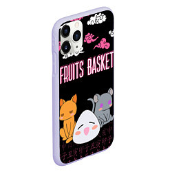 Чехол iPhone 11 Pro матовый FRUITS BASKET ГЛАВНЫЕ ГЕРОИ, цвет: 3D-светло-сиреневый — фото 2