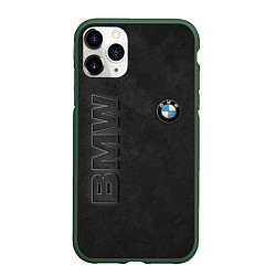 Чехол iPhone 11 Pro матовый BMW LOGO AND INSCRIPTION, цвет: 3D-темно-зеленый