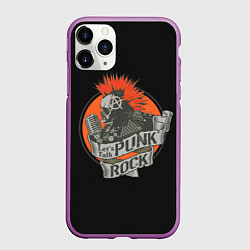 Чехол iPhone 11 Pro матовый Punk Rock, цвет: 3D-фиолетовый