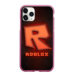 Чехол iPhone 11 Pro матовый ROBLOX NEON RED, цвет: 3D-малиновый