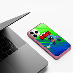 Чехол iPhone 11 Pro матовый Ash Brawl Stars Эш, цвет: 3D-малиновый — фото 2