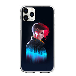 Чехол iPhone 11 Pro матовый Cyberpunk Girl, цвет: 3D-белый