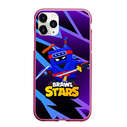 Чехол iPhone 11 Pro матовый Ash Brawl Stars Эш, цвет: 3D-малиновый