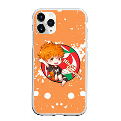 Чехол iPhone 11 Pro матовый Hinata Shouyou Haikyu Волейбол Z, цвет: 3D-белый
