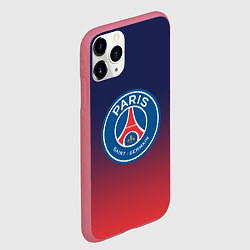 Чехол iPhone 11 Pro матовый PSG ПСЖ PARIS SAINT GERMAIN, цвет: 3D-малиновый — фото 2