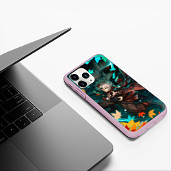 Чехол iPhone 11 Pro матовый Казуха Kazuha Z, цвет: 3D-розовый — фото 2