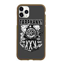 Чехол iPhone 11 Pro матовый TARAKANY! ALIVE & KICKING XXV, цвет: 3D-коричневый