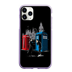 Чехол iPhone 11 Pro матовый Шерлок х Доктор