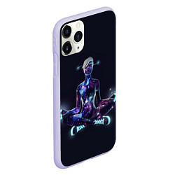 Чехол iPhone 11 Pro матовый Galaxy Scout, цвет: 3D-светло-сиреневый — фото 2
