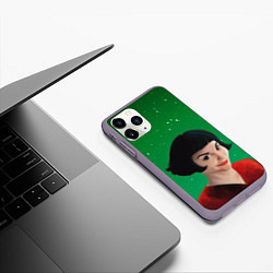 Чехол iPhone 11 Pro матовый Амели Amelie Z, цвет: 3D-серый — фото 2