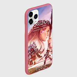 Чехол iPhone 11 Pro матовый Элой Horizon Forbidden West DE, цвет: 3D-малиновый — фото 2