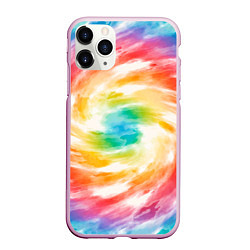 Чехол iPhone 11 Pro матовый РАДУЖНЫЙ УРАГАН HURRICANE Z, цвет: 3D-розовый