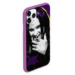 Чехол iPhone 11 Pro матовый Ozzy Osbourne, Оззи Осборн, цвет: 3D-фиолетовый — фото 2
