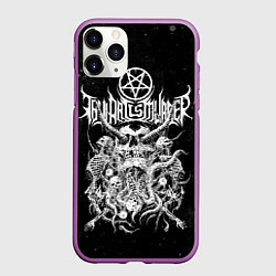 Чехол iPhone 11 Pro матовый Thy Art Is Murder, цвет: 3D-фиолетовый