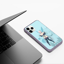 Чехол iPhone 11 Pro матовый Fairy Reona, цвет: 3D-серый — фото 2
