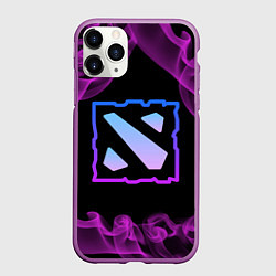 Чехол iPhone 11 Pro матовый Дота - Dota 2, цвет: 3D-фиолетовый