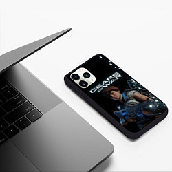 Чехол iPhone 11 Pro матовый GEARS OF WAR ШЕСТЕРЕНКИ Z, цвет: 3D-черный — фото 2