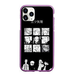 Чехол iPhone 11 Pro матовый Мицуя Такаши Токийские reveng, цвет: 3D-фиолетовый
