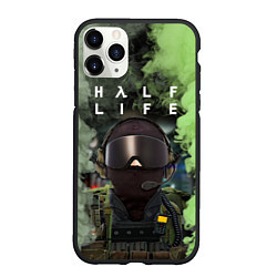 Чехол iPhone 11 Pro матовый Opposing Force Half-Life спина, цвет: 3D-черный