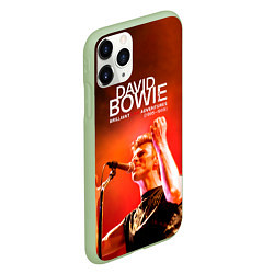 Чехол iPhone 11 Pro матовый Brilliant Live Adventures - David Bowie, цвет: 3D-салатовый — фото 2