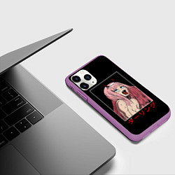 Чехол iPhone 11 Pro матовый Зеро ту ahegao франкс, цвет: 3D-фиолетовый — фото 2
