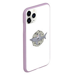 Чехол iPhone 11 Pro матовый Moonserfer, цвет: 3D-сиреневый — фото 2