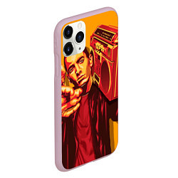 Чехол iPhone 11 Pro матовый Эминем с бумбоксом, цвет: 3D-розовый — фото 2