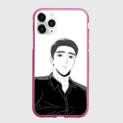Чехол iPhone 11 Pro матовый Ки Мён Де, цвет: 3D-малиновый