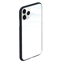 Чехол iPhone 11 Pro матовый Бирюзовая и синяя геометрия, цвет: 3D-черный — фото 2