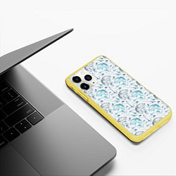 Чехол iPhone 11 Pro матовый Рыбалка, цвет: 3D-желтый — фото 2