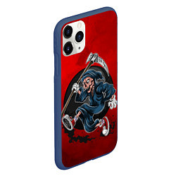 Чехол iPhone 11 Pro матовый SkeletonRun, цвет: 3D-тёмно-синий — фото 2